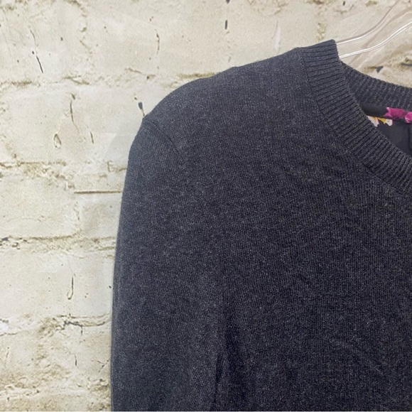 Thakoon Sweater Top Layered Gray Floral Design Nation Sweater Top - Picture 2 of 6